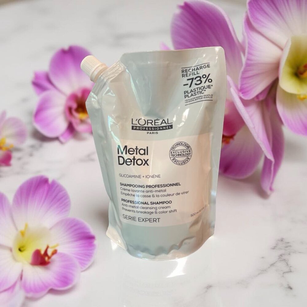 L'Oréal Professionnel Metal Detox Shampoo Anti metal Cleansing 16.9 oz Refill